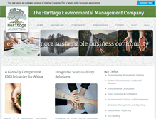 Tablet Screenshot of heritagesa.co.za
